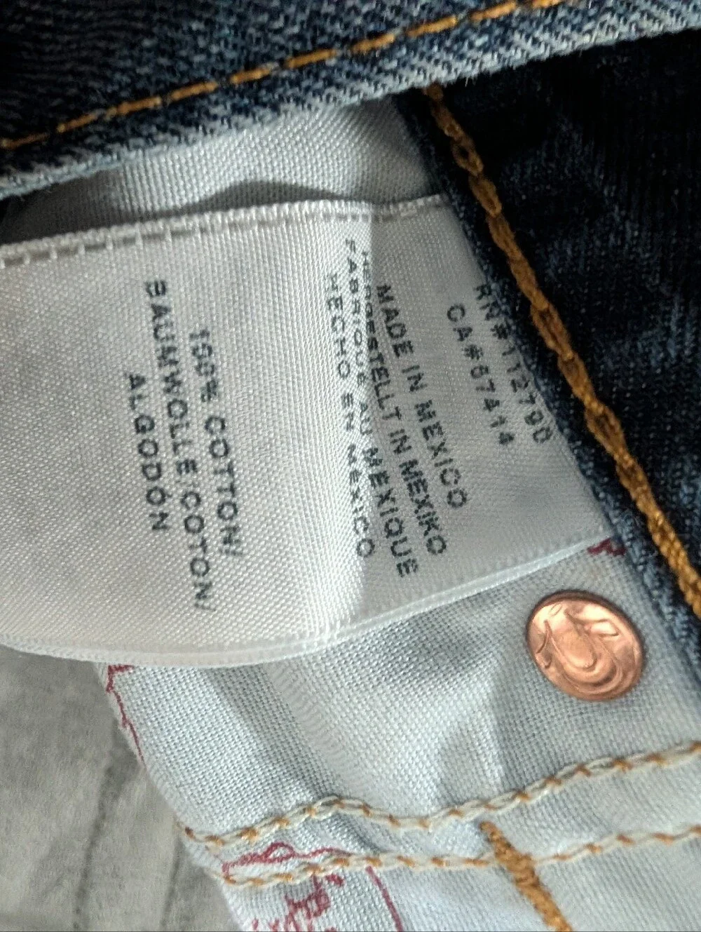 True Religion Slim Men’s Jeans - Medium Blue Size 28